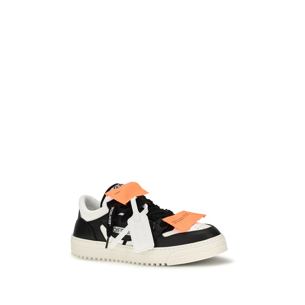 Off-White Multicolor Calf Leather Bos Taurus Low Top Sneakers