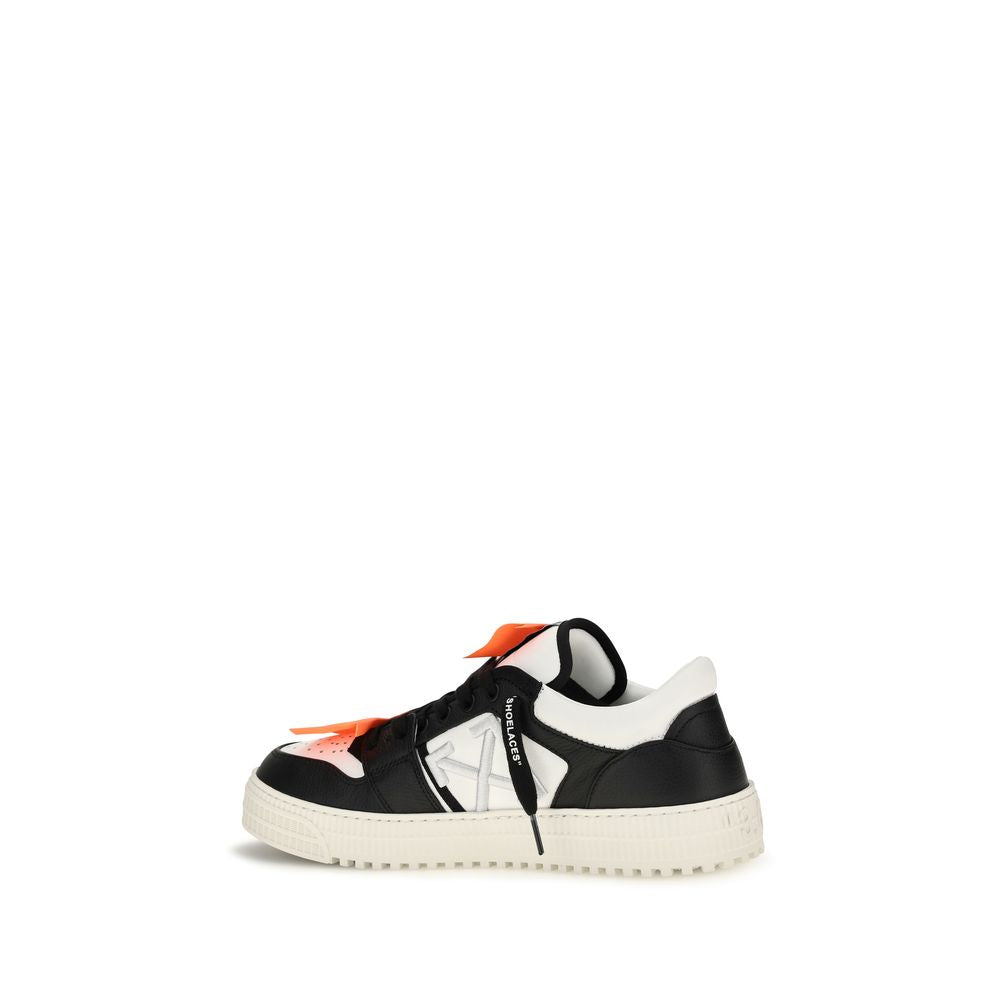 Off-White Multicolor Calf Leather Bos Taurus Low Top Sneakers