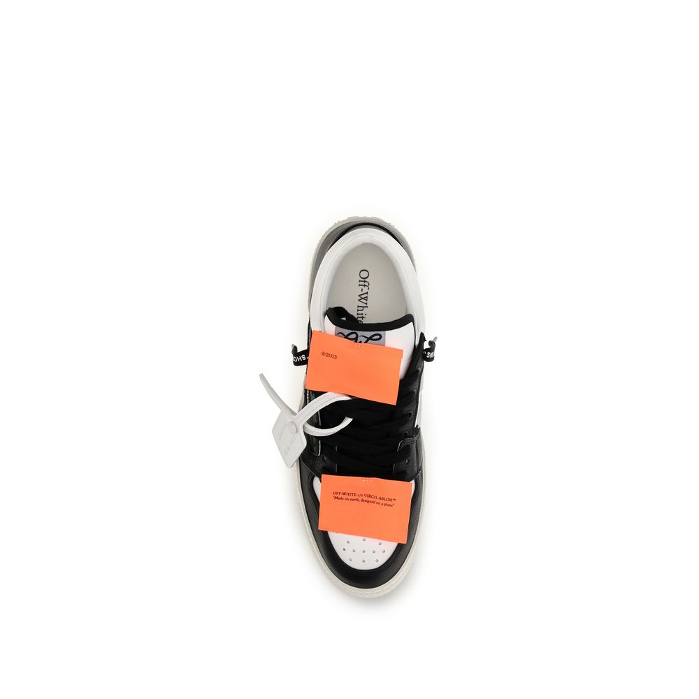 Off-White Multicolor Calf Leather Bos Taurus Low Top Sneakers