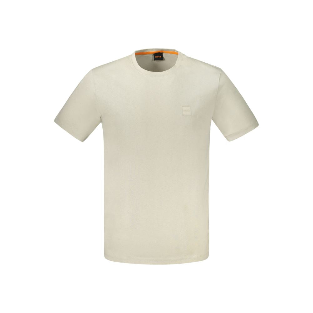 Hugo Boss Beige Baumwoll-T-Shirt für Herren