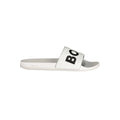 Hugo Boss Weiße Herren-Slipper aus Polyurethan