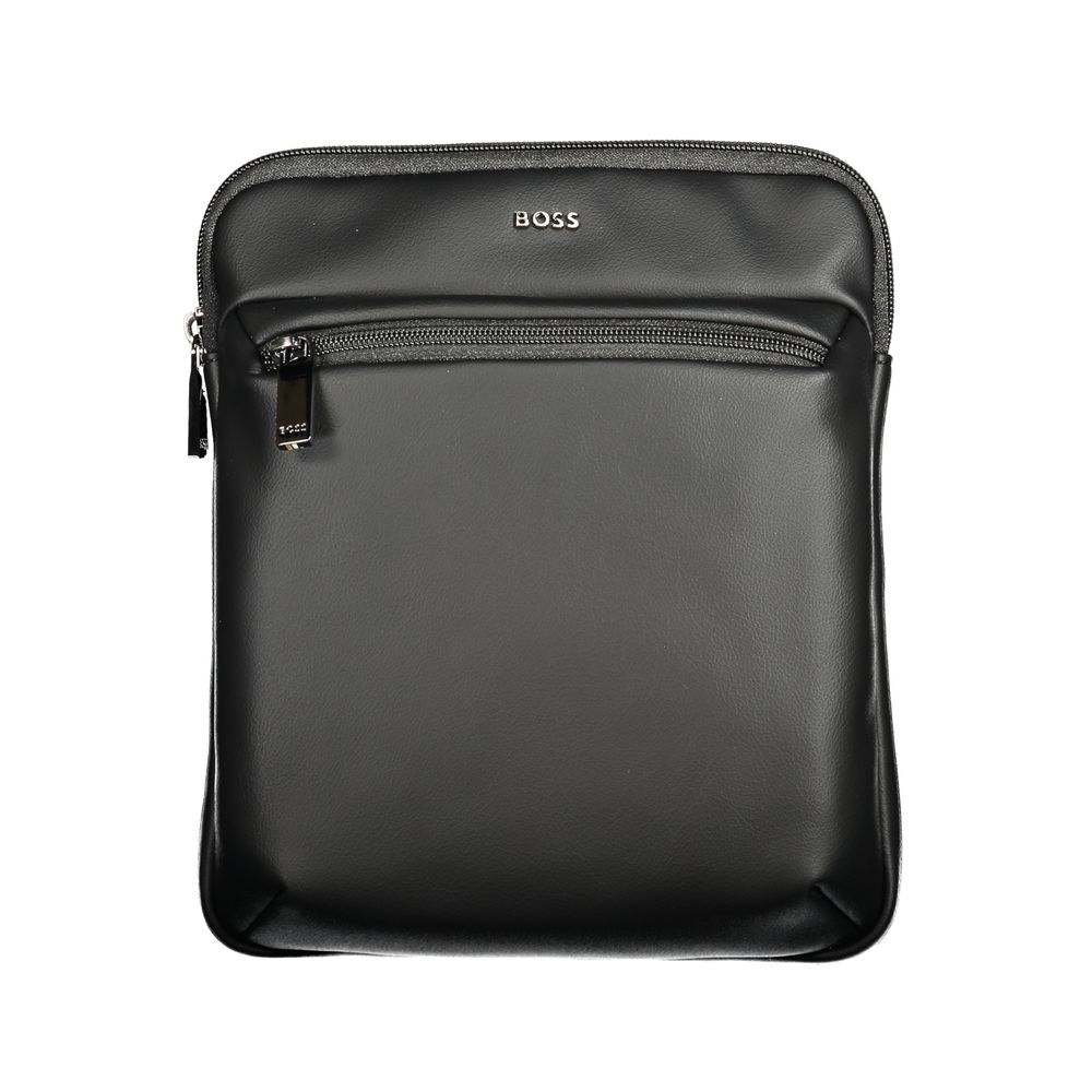 Hugo Boss Schwarze Polyester-Umhängetasche
