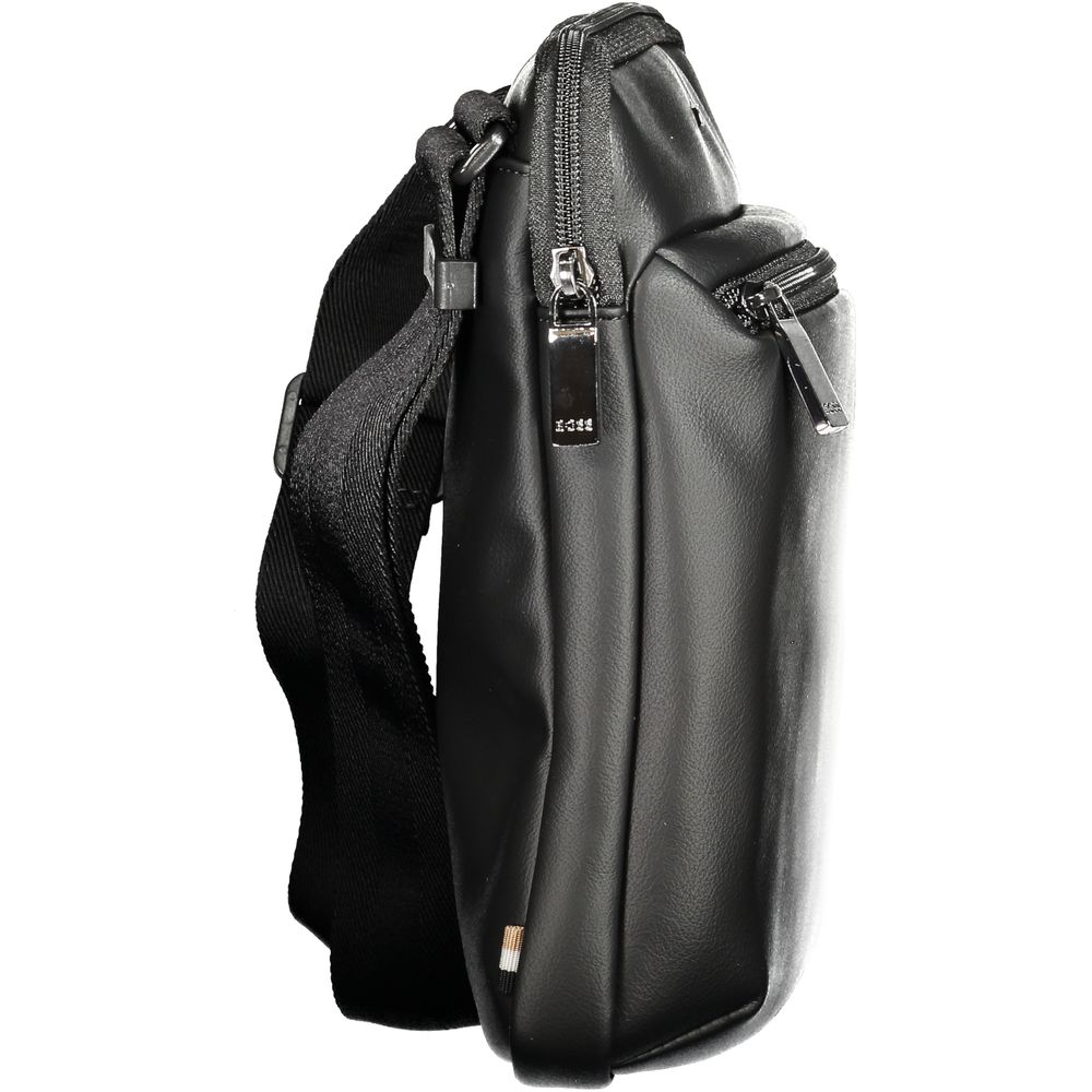 Hugo Boss Schwarze Polyester-Umhängetasche