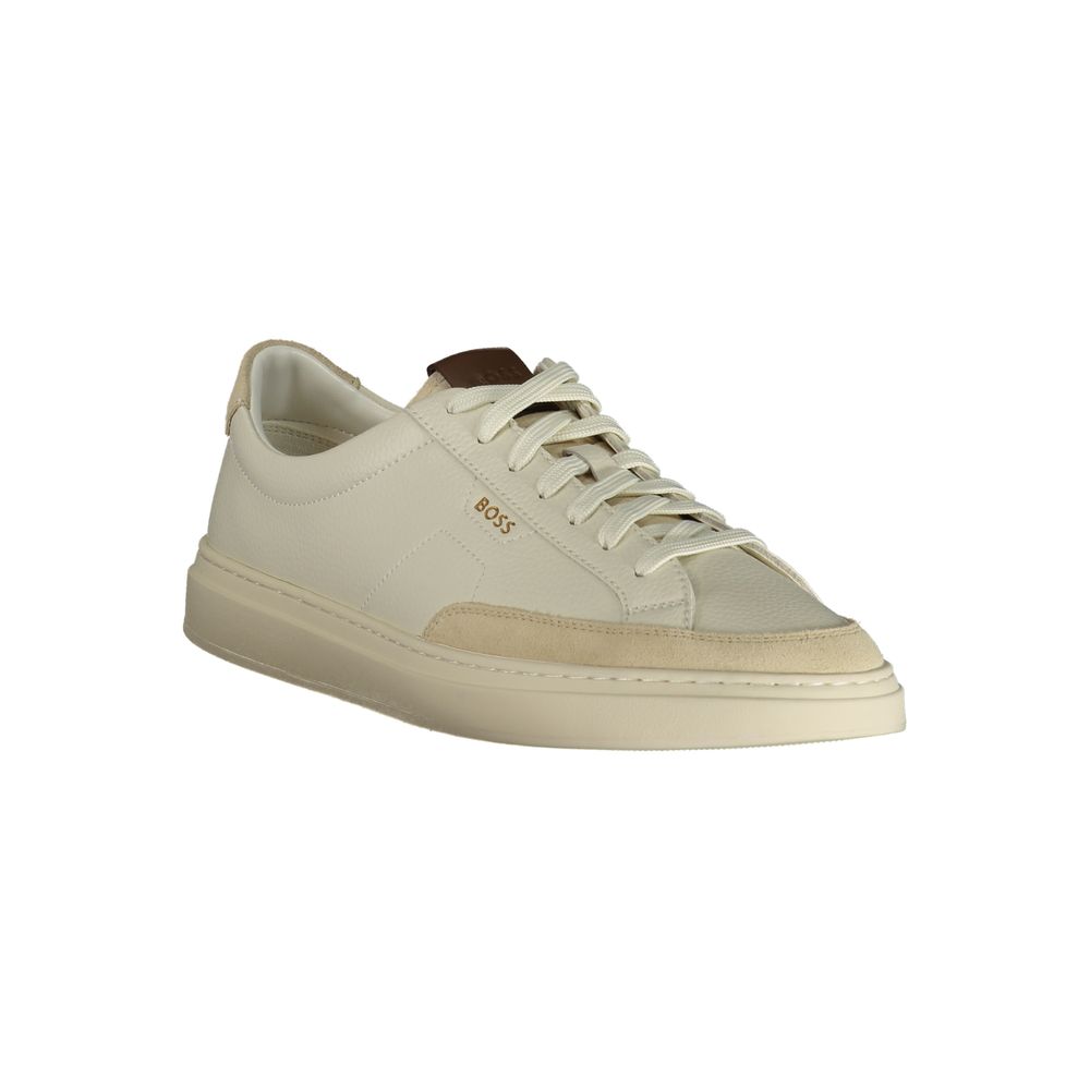 Hugo Boss Bianco Pelle Uomo Sneaker