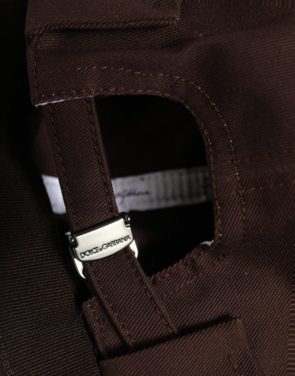 Dolce & Gabbana Herren Braune Baumwoll Docker Capello Krempenlose Mütze