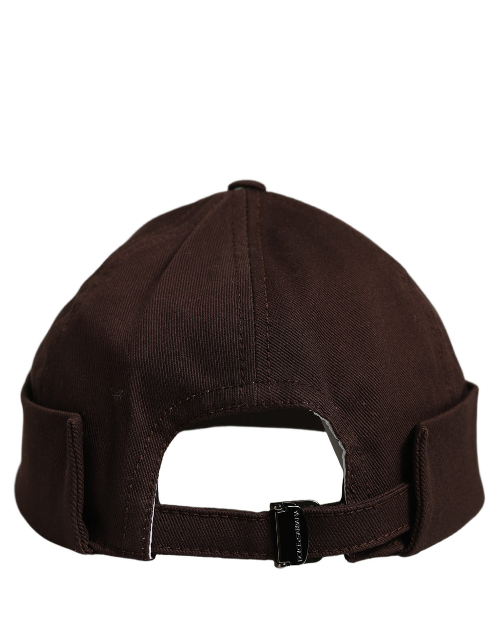 Dolce & Gabbana Herren Braune Baumwoll Docker Capello Krempenlose Mütze