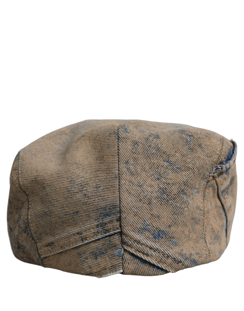 Dolce & Gabbana Braune Baumwoll-Denim-Schiebermütze