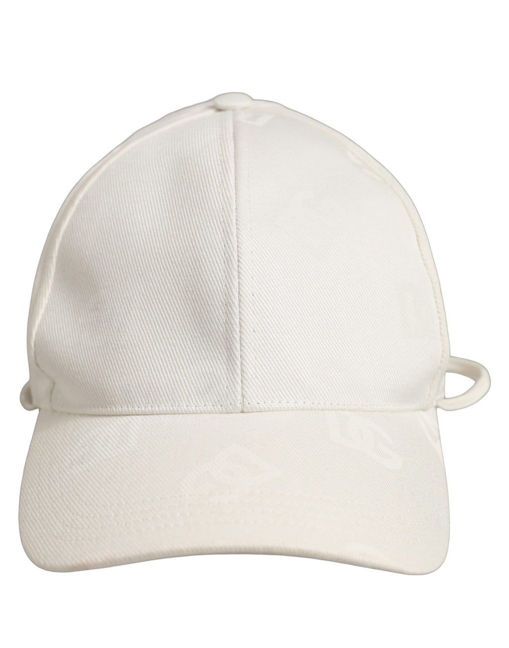 Dolce & Gabbana Herren Baseballkappe aus weißer Baumwolle mit Stretch-Anteil