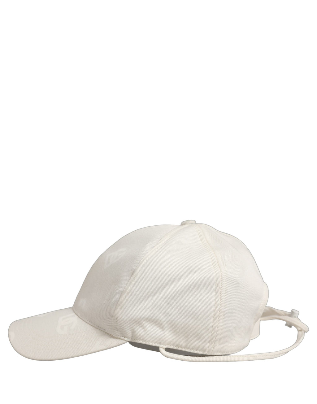 Dolce & Gabbana Herren Baseballkappe aus weißer Baumwolle mit Stretch-Anteil