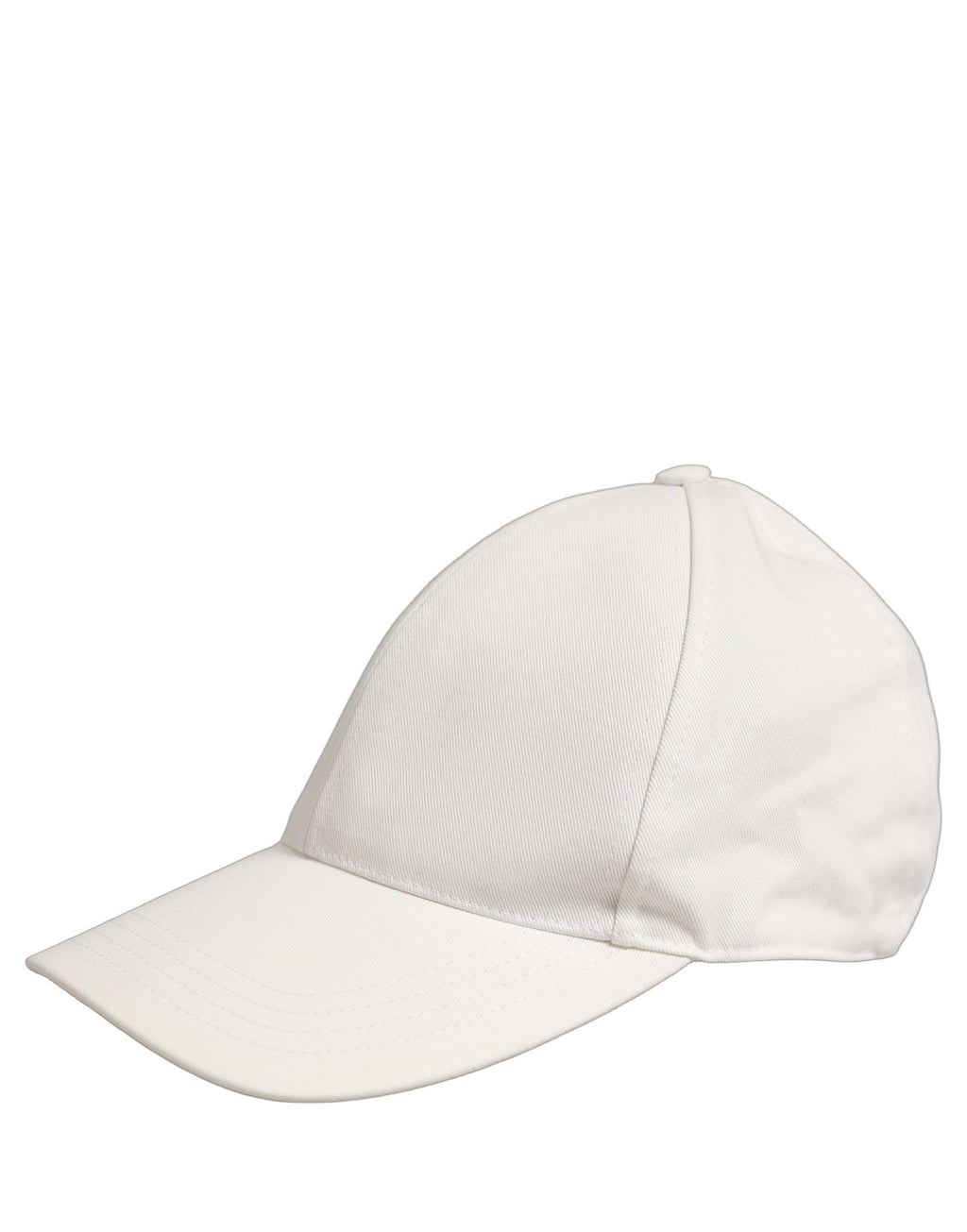 Dolce & Gabbana Herren Baseballkappe aus weißer Baumwolle, 6-Bahnen-Design