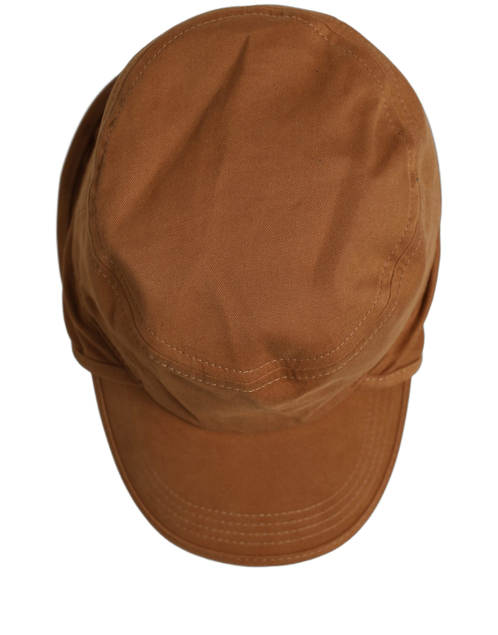 Dolce & Gabbana Herren Baseballcap aus Baumwolle in Braun mit doppeltem Schirm