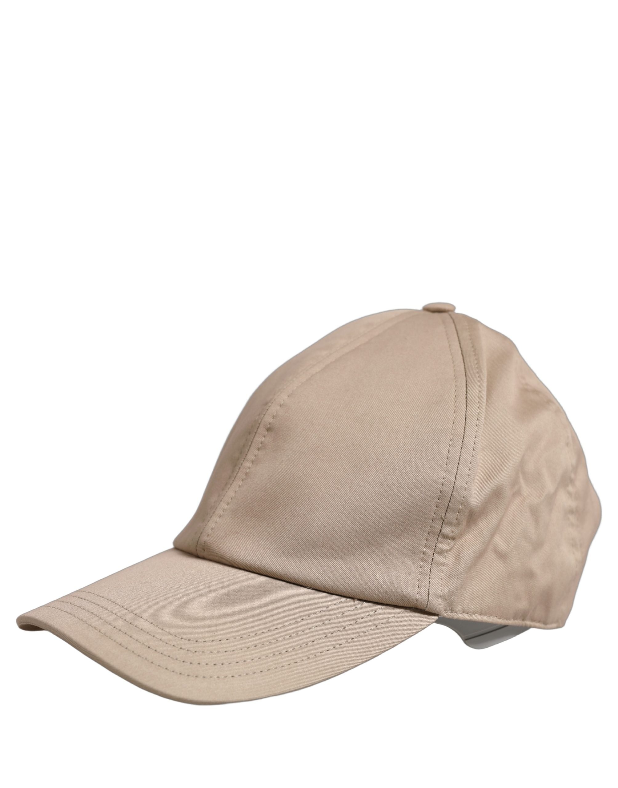 Dolce & Gabbana Herren Baseballkappe aus Baumwolle mit Stretchanteil in Beige