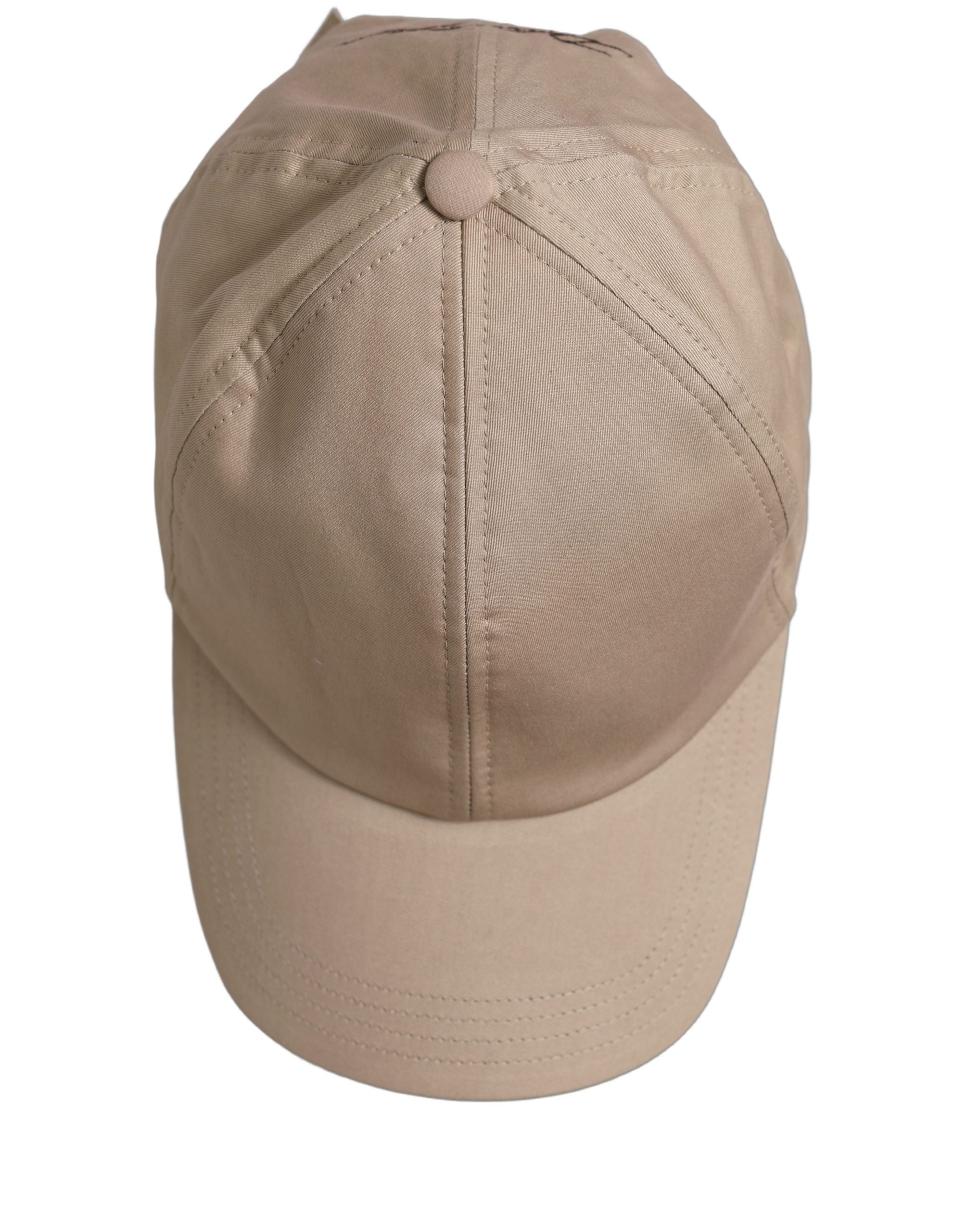 Dolce & Gabbana Herren Baseballkappe aus Baumwolle mit Stretchanteil in Beige