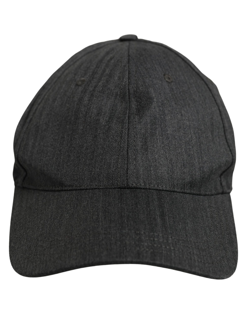 Dolce & Gabbana Herren Baseball Cap in Dunkelgrau mit Fischgrätmuster