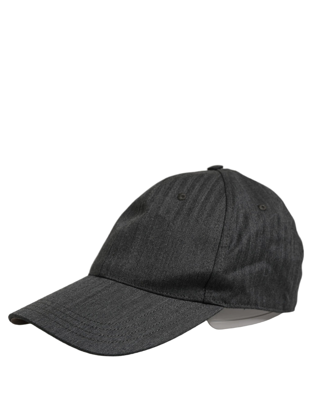 Dolce & Gabbana Herren Baseball Cap in Dunkelgrau mit Fischgrätmuster