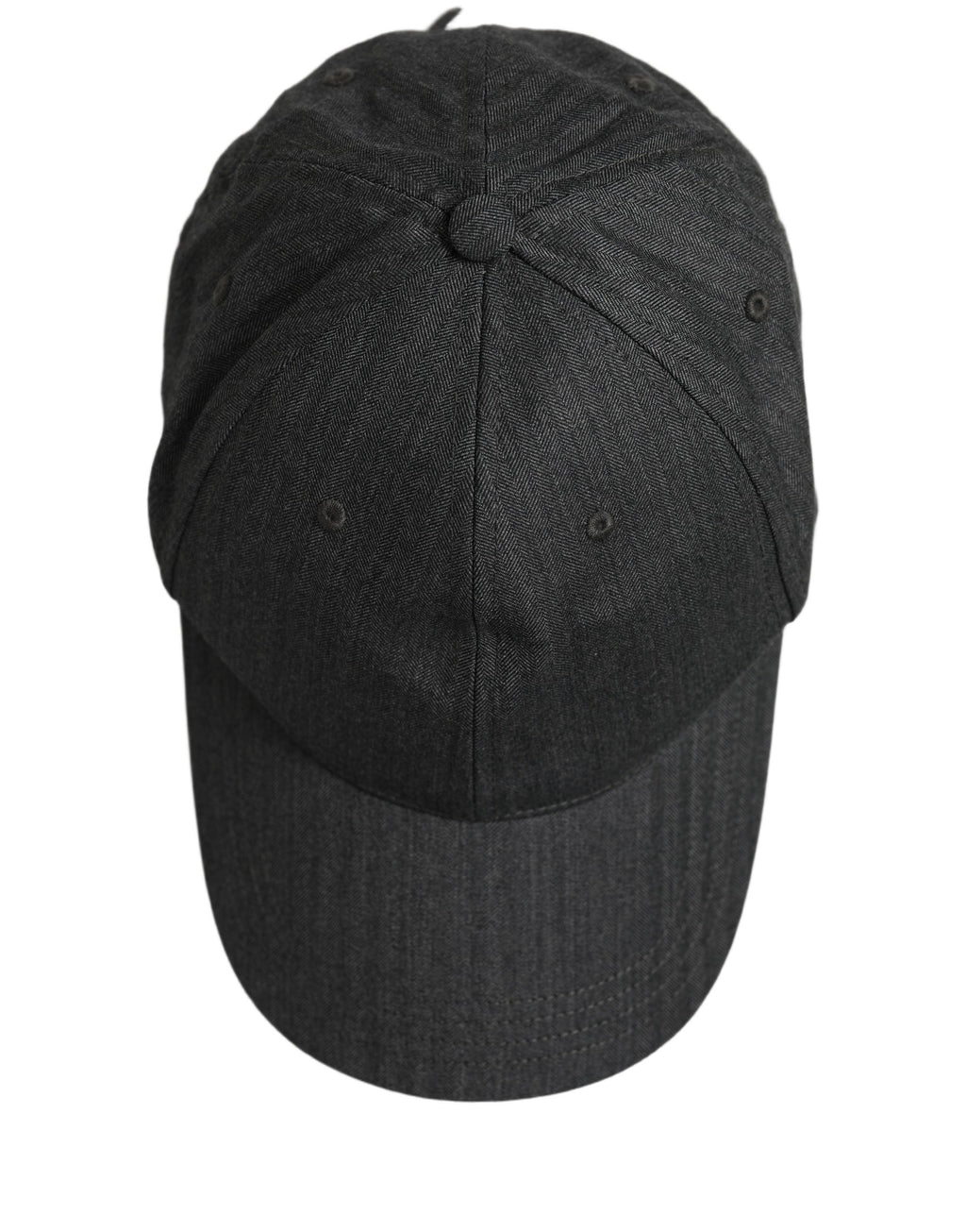 Dolce & Gabbana Herren Baseball Cap in Dunkelgrau mit Fischgrätmuster
