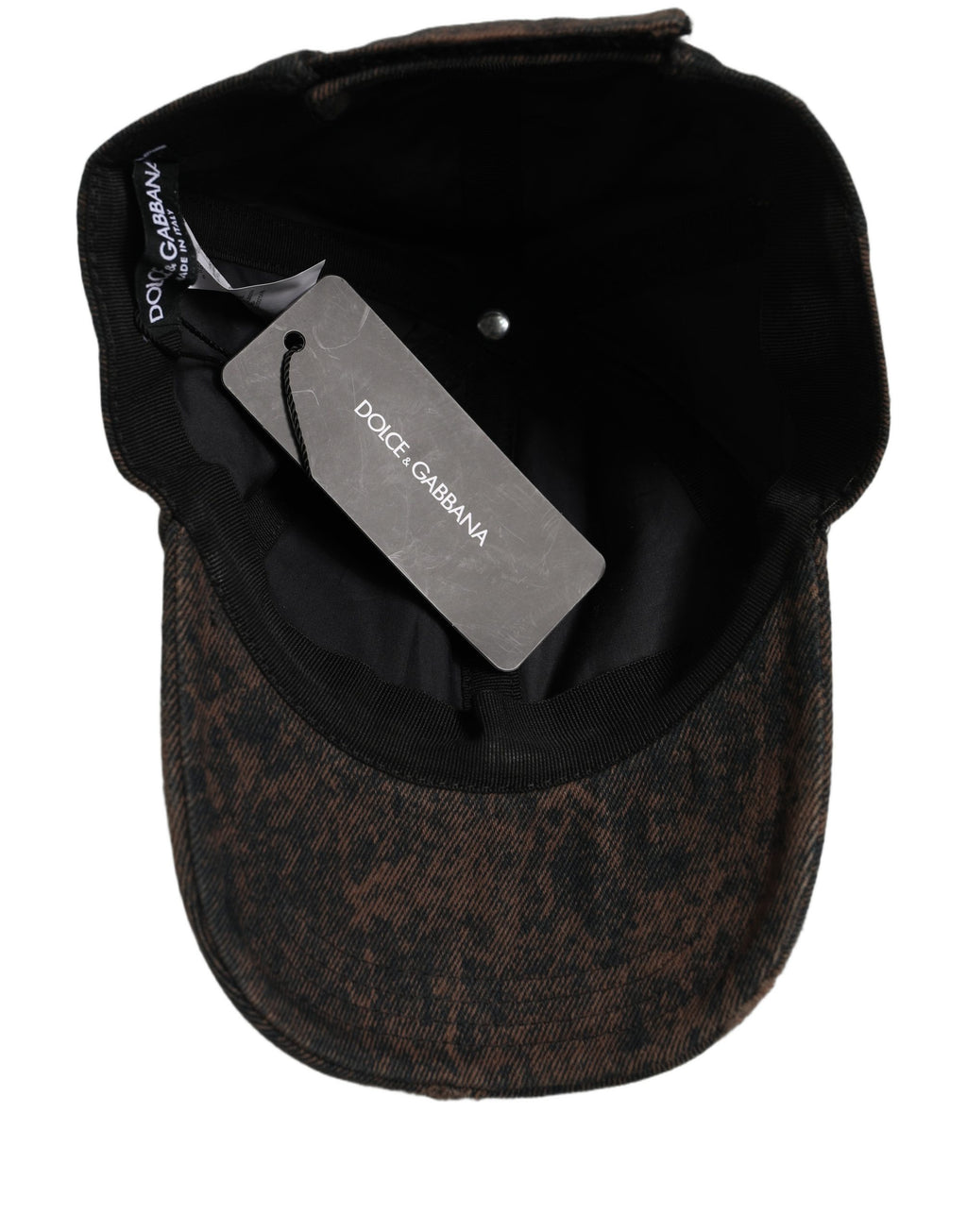 Dolce & Gabbana Herren Baseball Cap aus Baumwolle in Braun, Used-Look