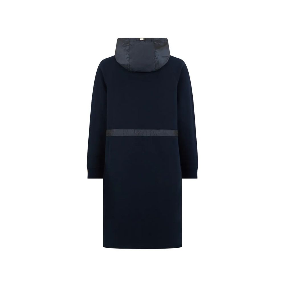 Herno Blauer Baumwollmantel