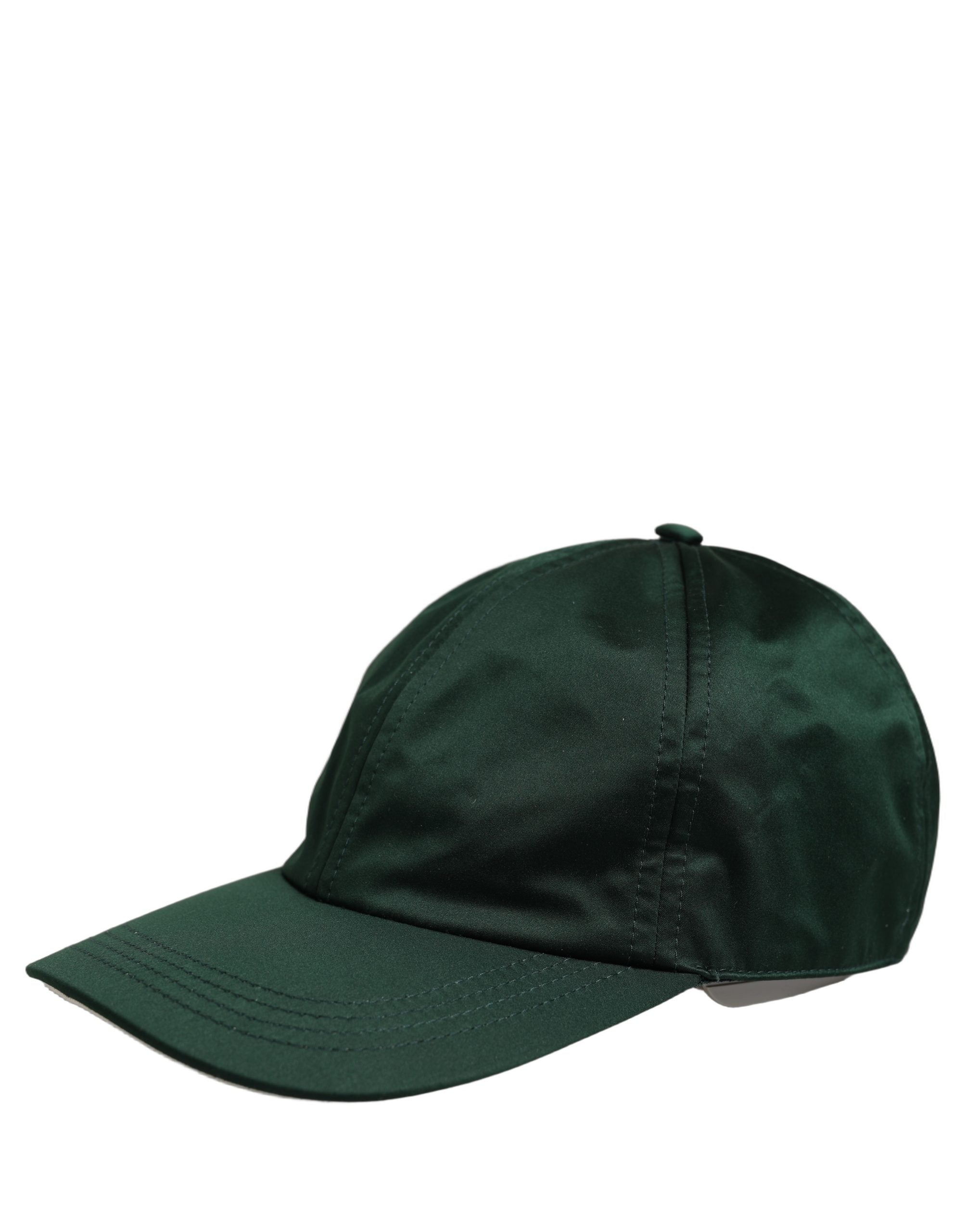 Dolce & Gabbana Herren Baseballkappe aus Baumwolle in Dunkelgrün, 6-Panel-Design