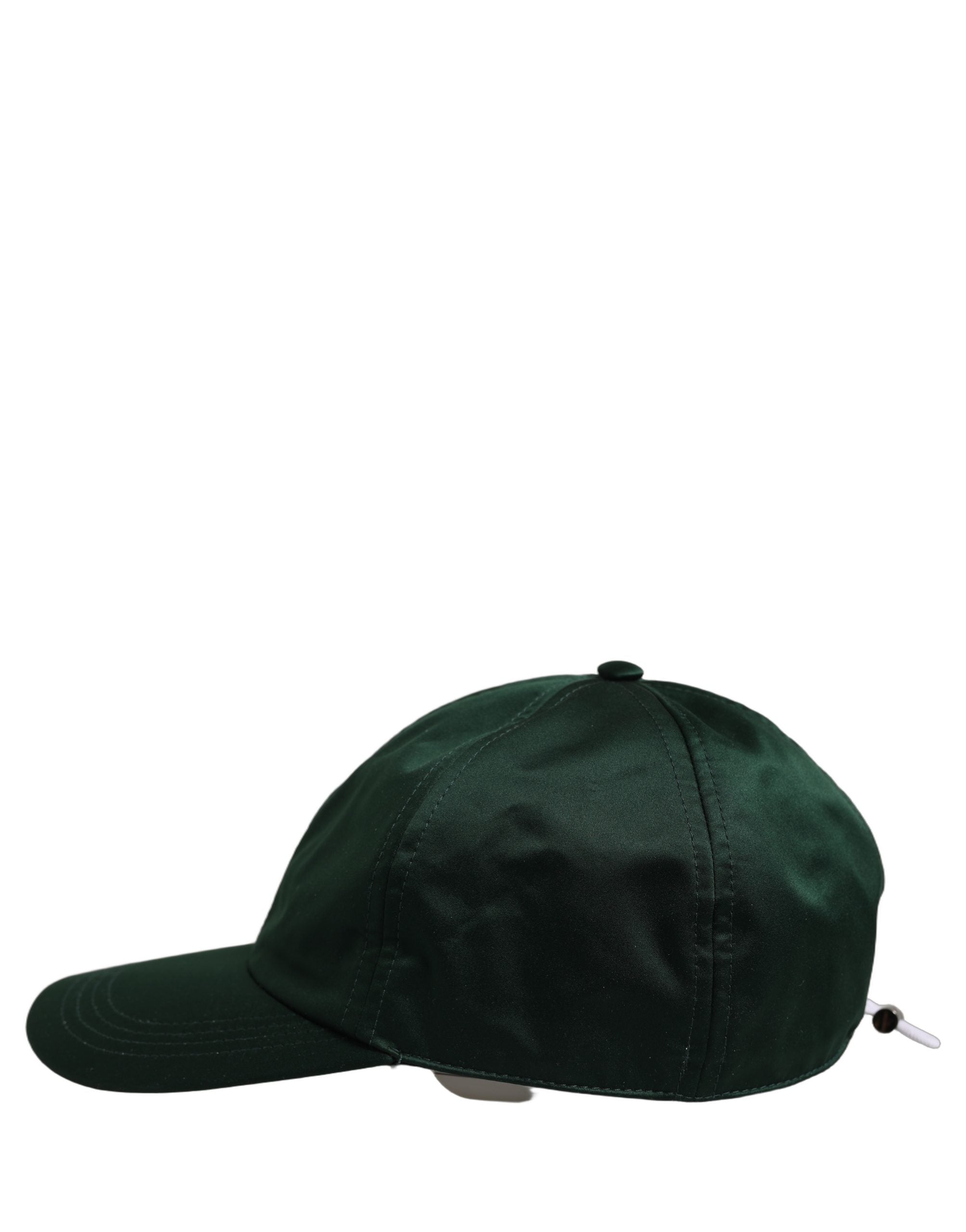 Dolce & Gabbana Herren Baseballkappe aus Baumwolle in Dunkelgrün, 6-Panel-Design
