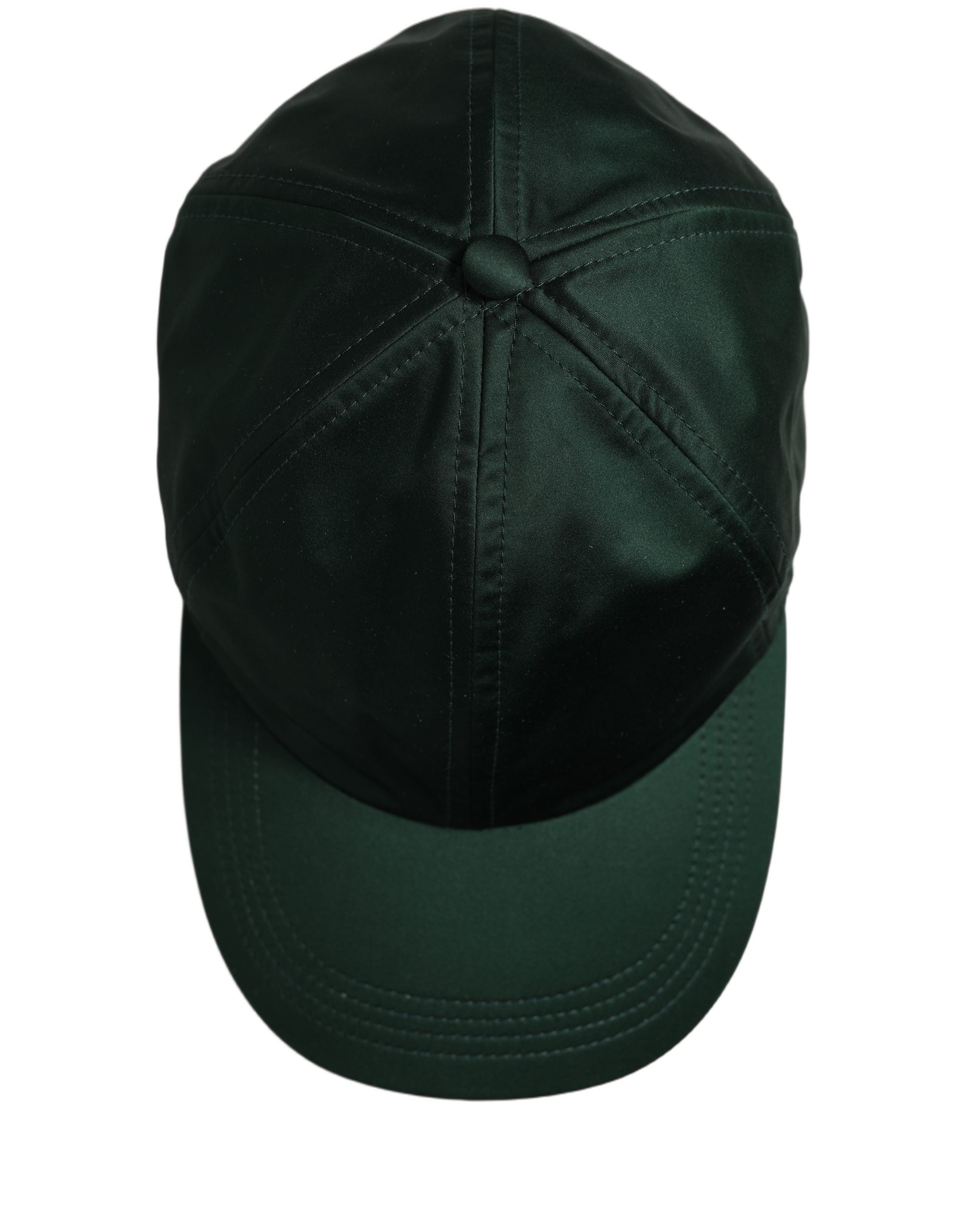 Dolce & Gabbana Herren Baseballkappe aus Baumwolle in Dunkelgrün, 6-Panel-Design