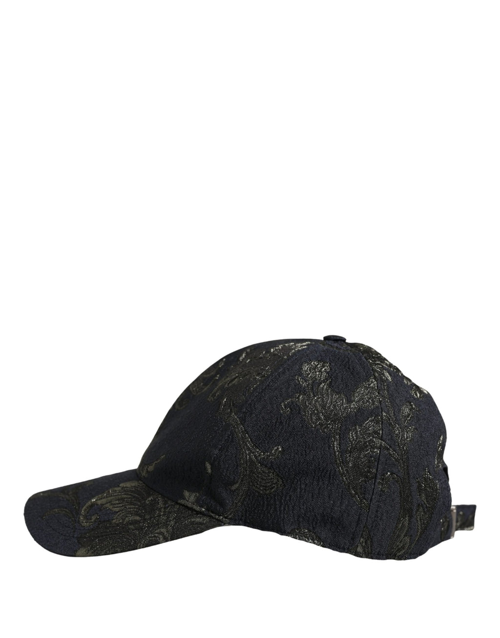Dolce & Gabbana Herren Schwarze Barocco Blumen Baumwoll-Baseballkappe