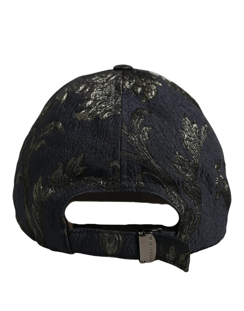 Dolce & Gabbana Herren Schwarze Barocco Blumen Baumwoll-Baseballkappe