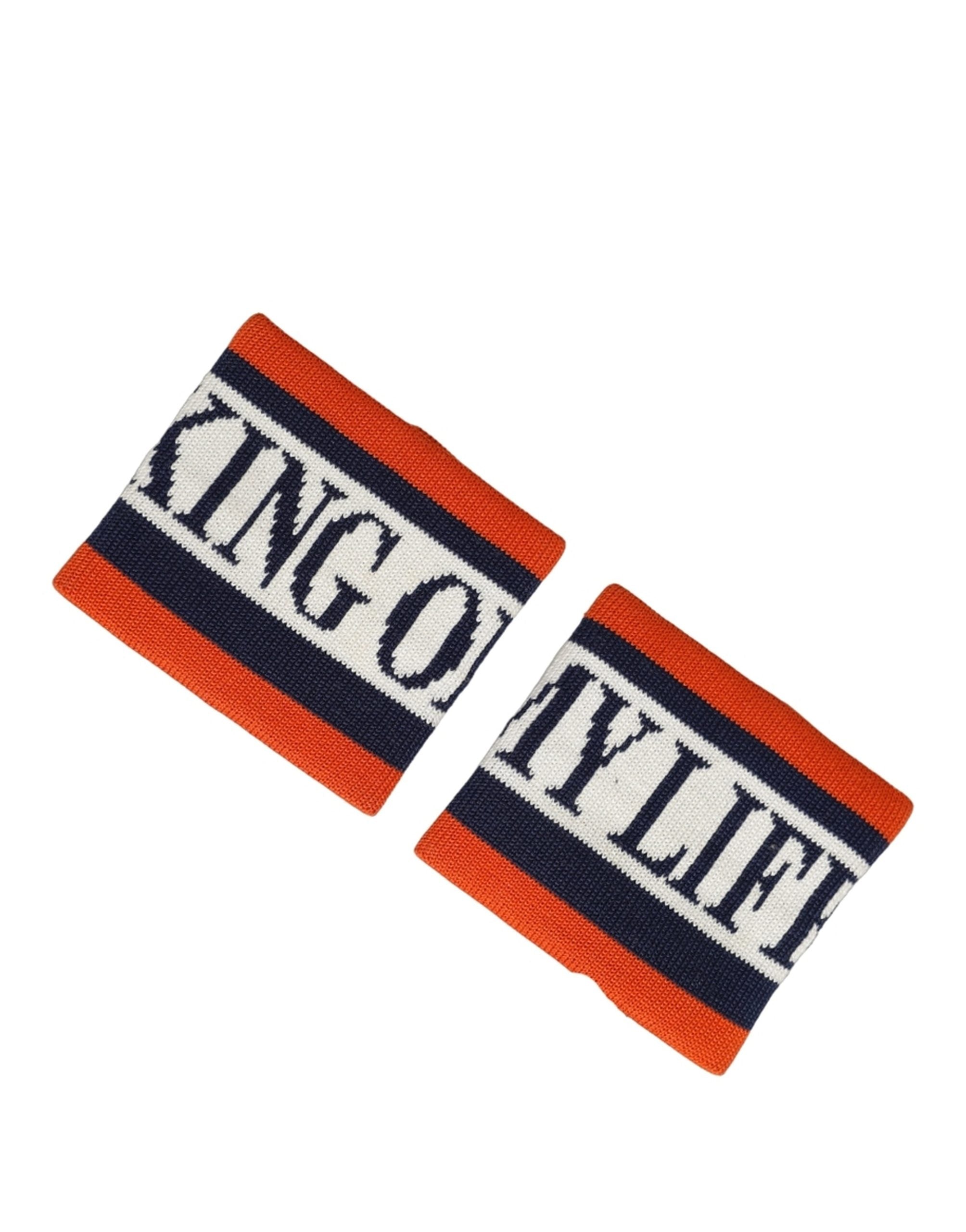 Dolce & Gabbana Set Multicolor Gestreiftes Baumwoll-Armband "King Of My Life"
