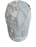 Dolce & Gabbana Herren Baseball Cap aus Baumwoll-Denim in Blau mit Patchwork-Design
