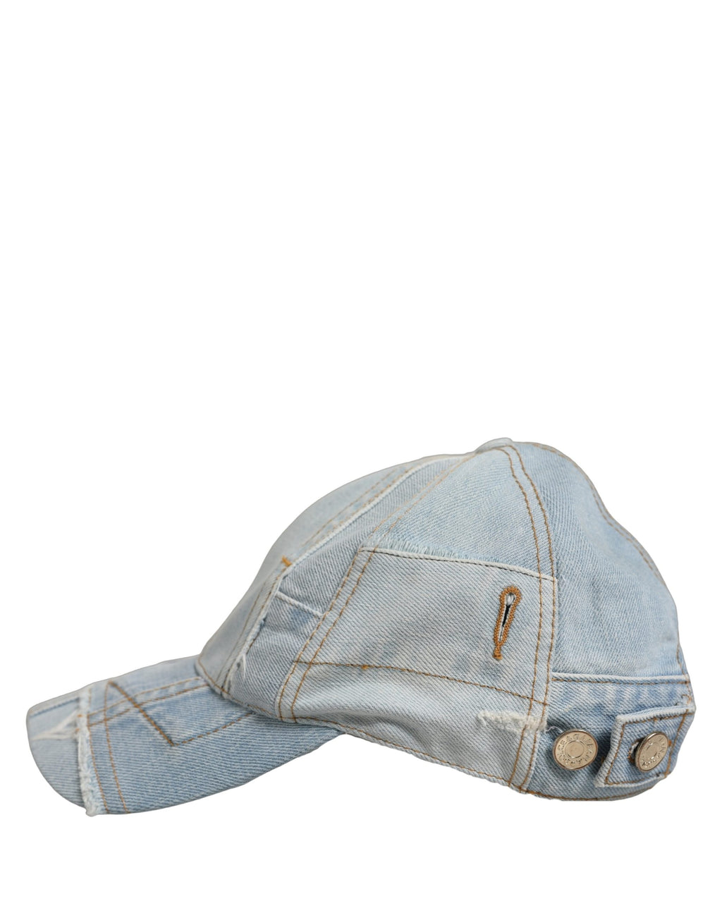 Dolce & Gabbana Herren Baseball Cap aus Baumwoll-Denim in Blau mit Patchwork-Design