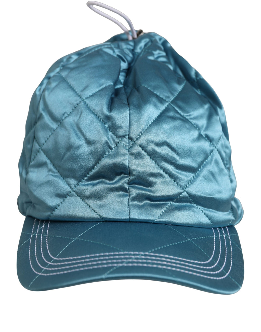 Dolce & Gabbana Herren Baseball Cap aus gestepptem Polyester in Petrol