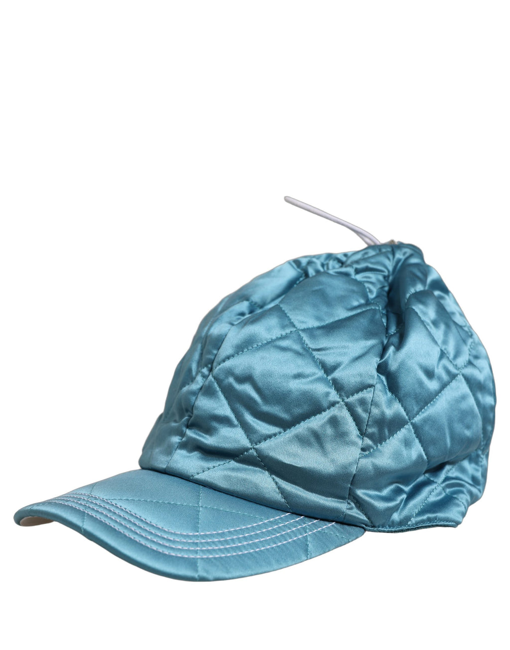 Dolce & Gabbana Herren Baseball Cap aus gestepptem Polyester in Petrol