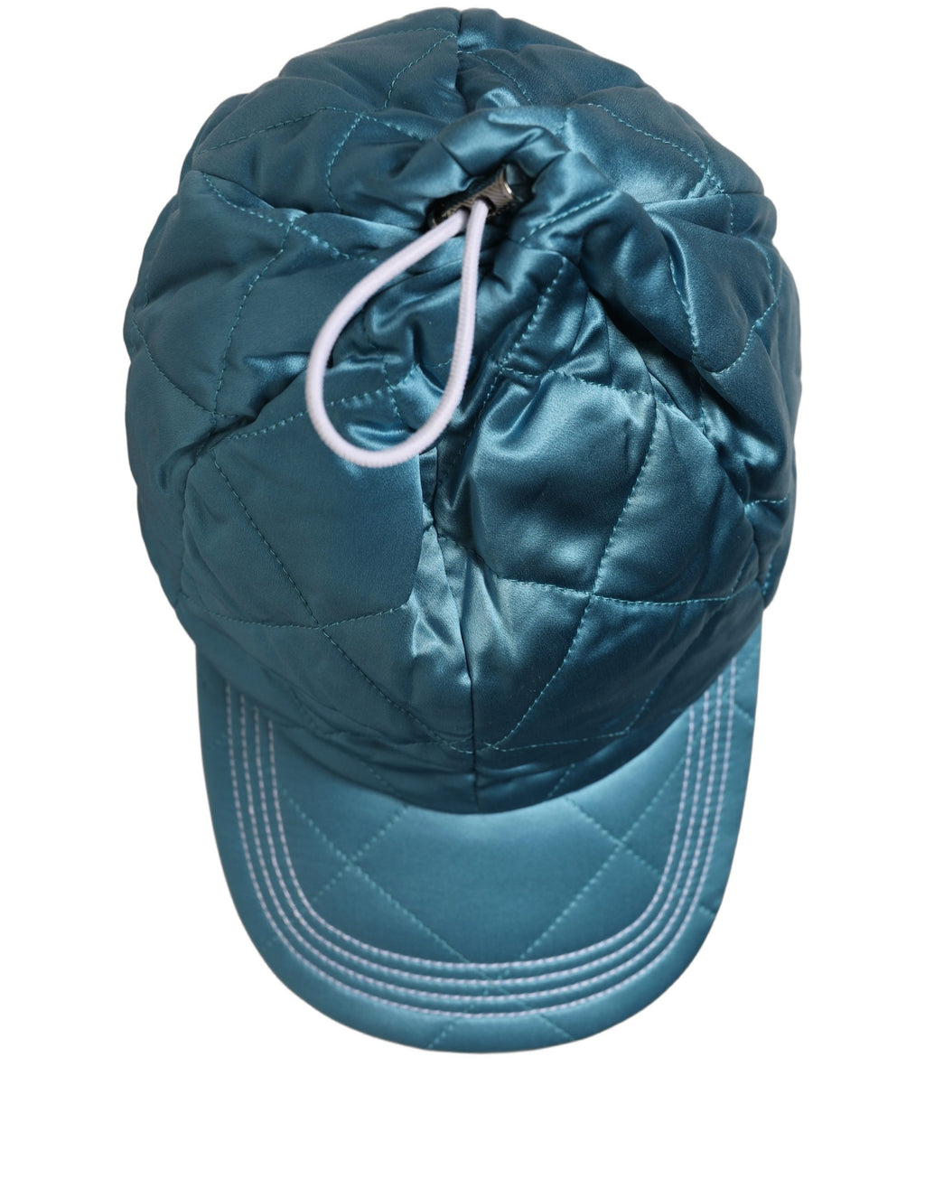 Dolce & Gabbana Herren Baseball Cap aus gestepptem Polyester in Petrol