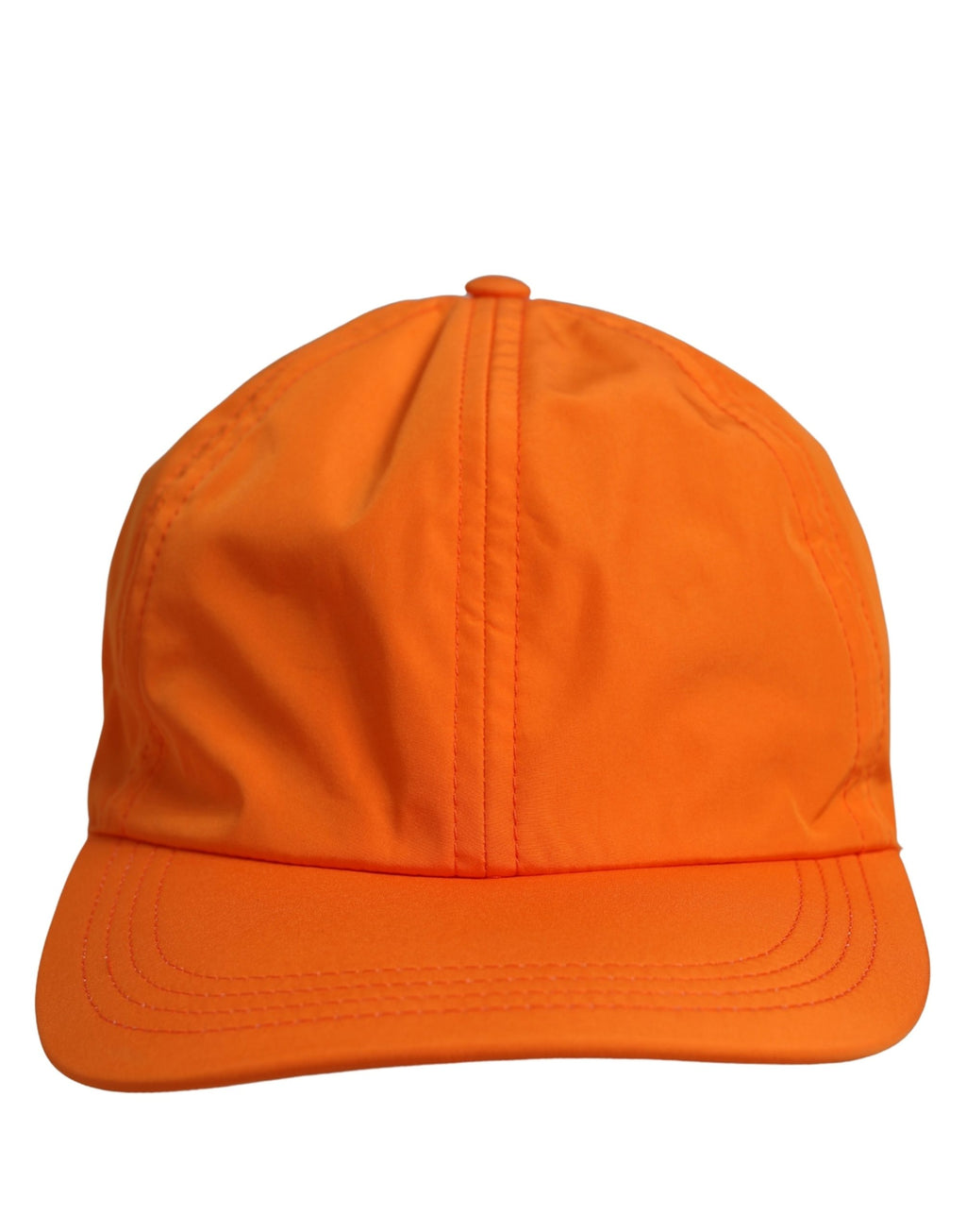 Dolce & Gabbana Herren Baseball Cap aus orangefarbenem Polyester, 6-Panel-Design