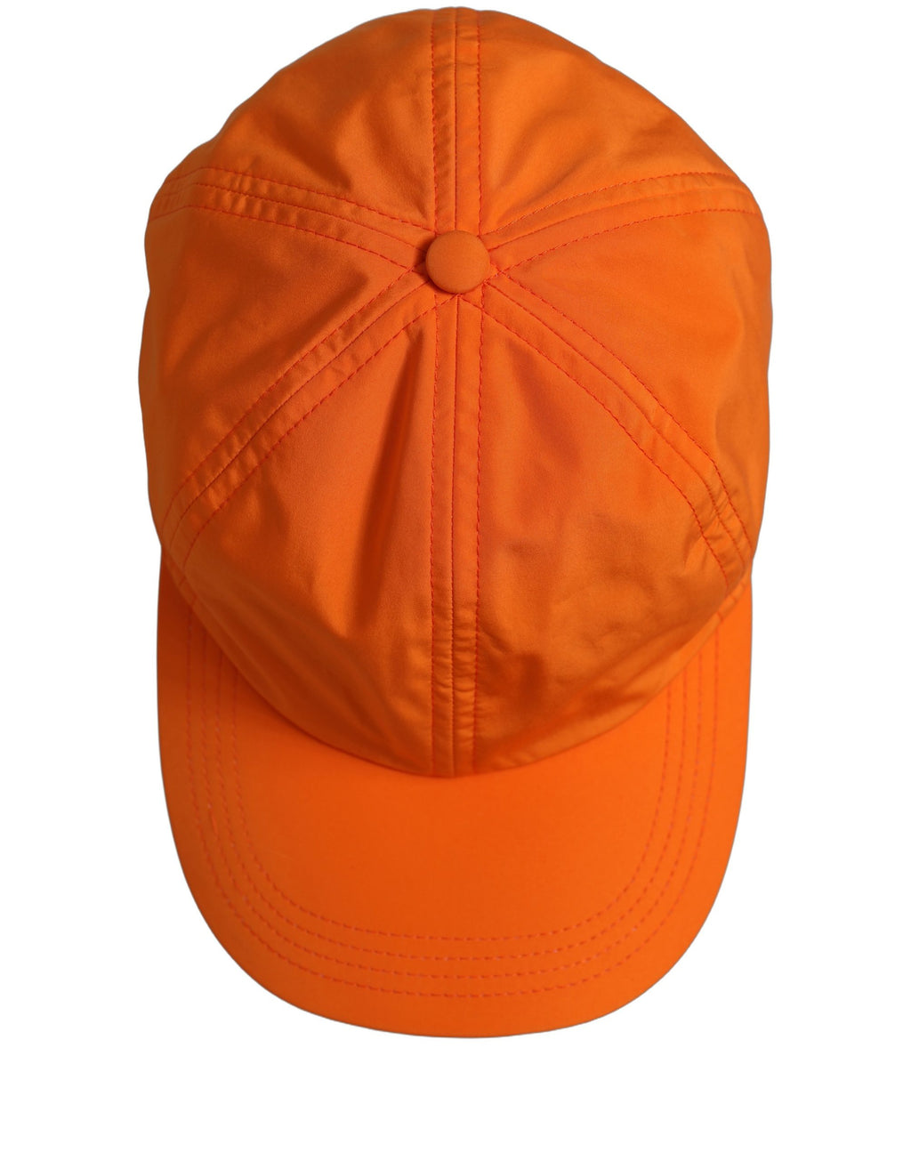 Dolce & Gabbana Herren Baseball Cap aus orangefarbenem Polyester, 6-Panel-Design