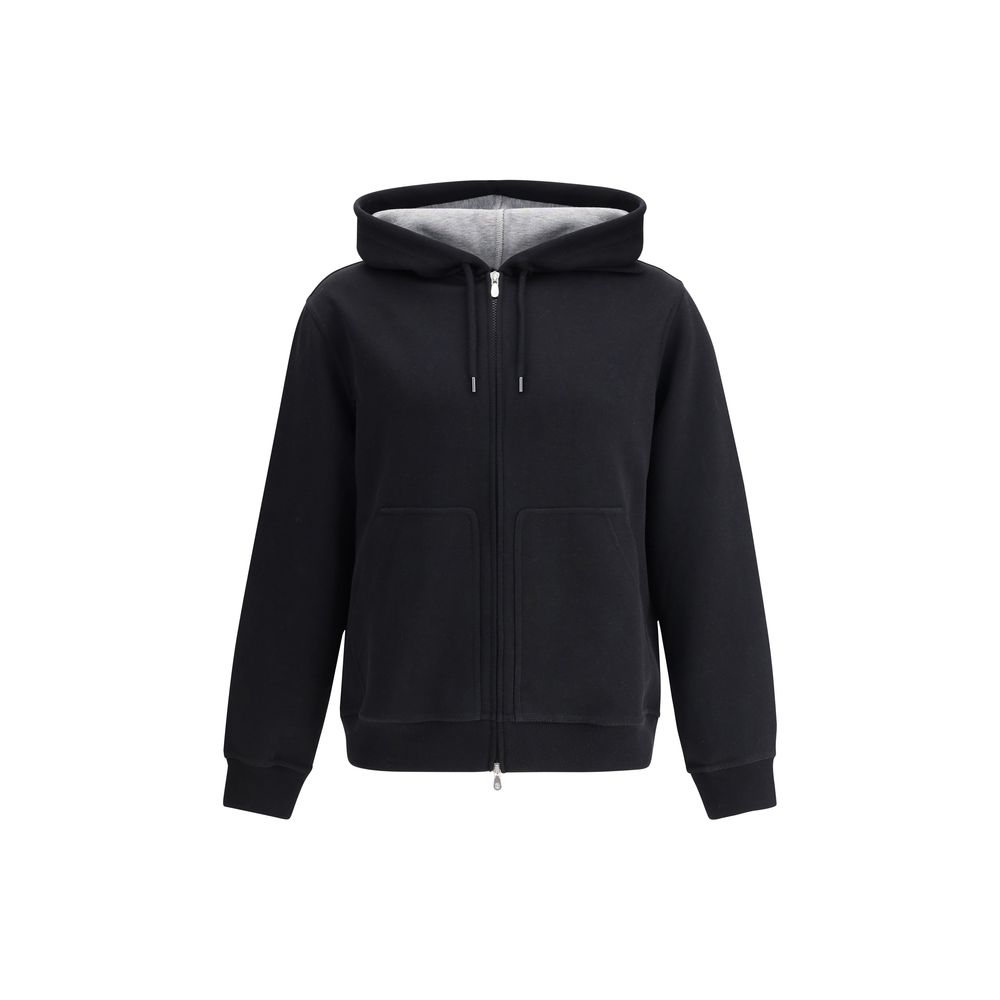 Brunello Cucinelli Schwarzer Baumwoll-Sweatshirt