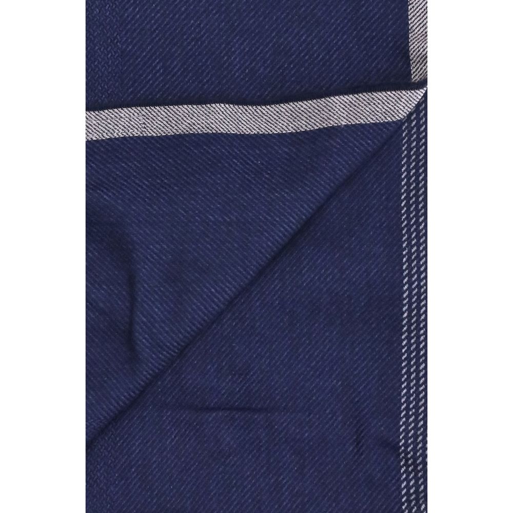 Brunello Cucinelli Blauer Kaschmirschal