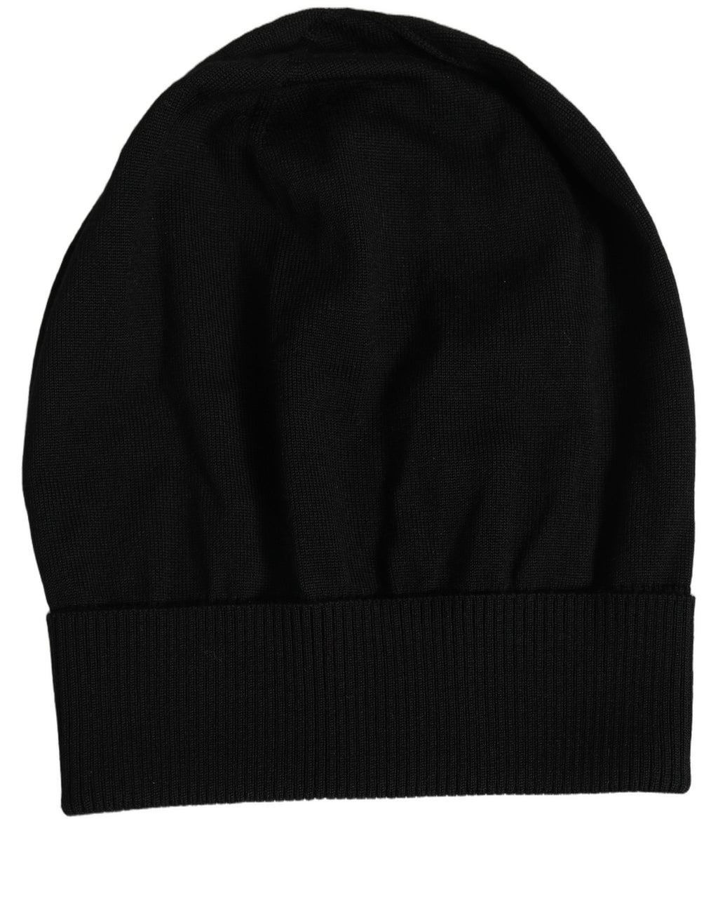 Dolce & Gabbana Herren Mütze aus schwarzer Wolle, gestrickt, Winter, Capello One