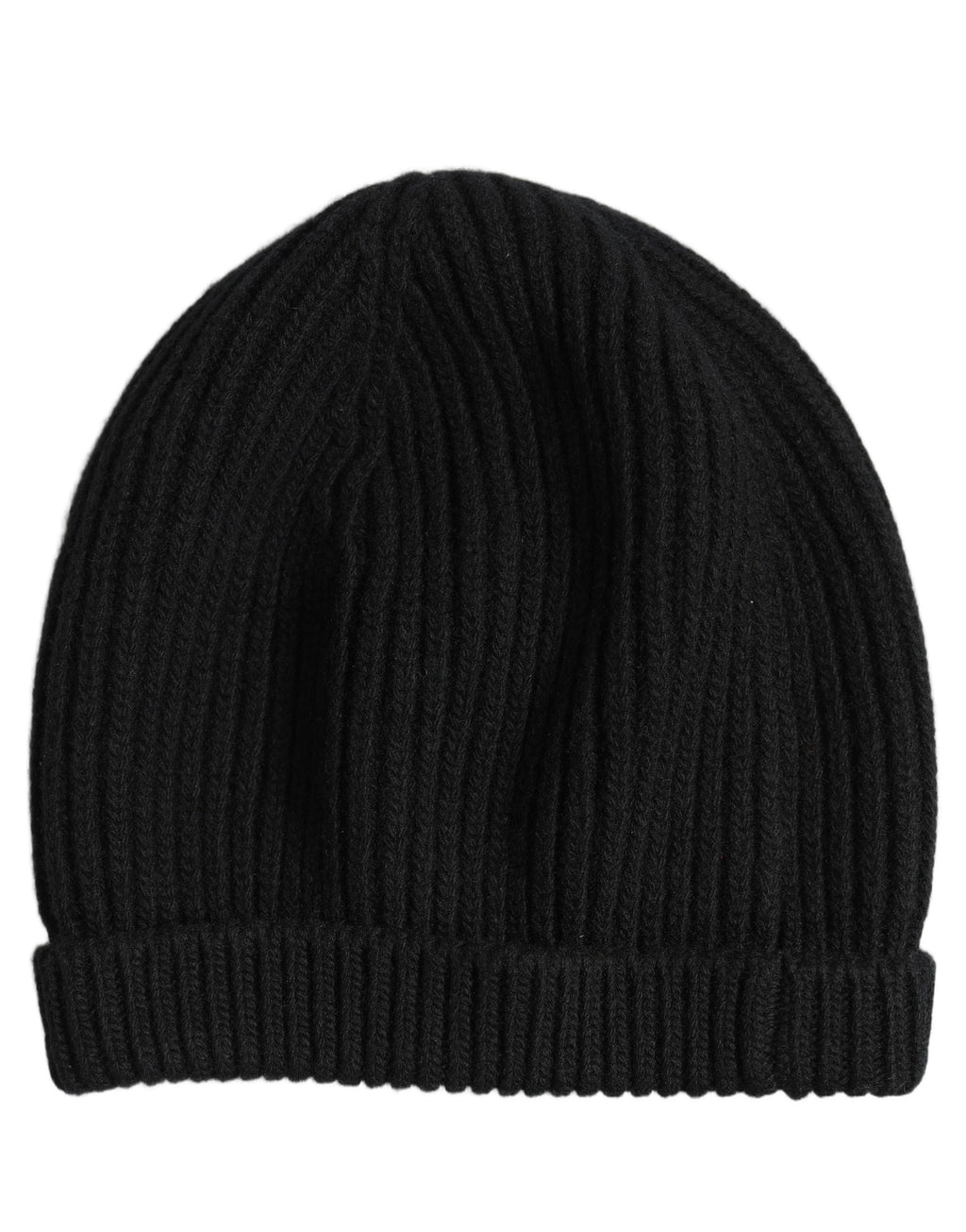 Dolce & Gabbana Herren Schwarze Wollmütze Gestrickt Winter Beanie Capello One Hat