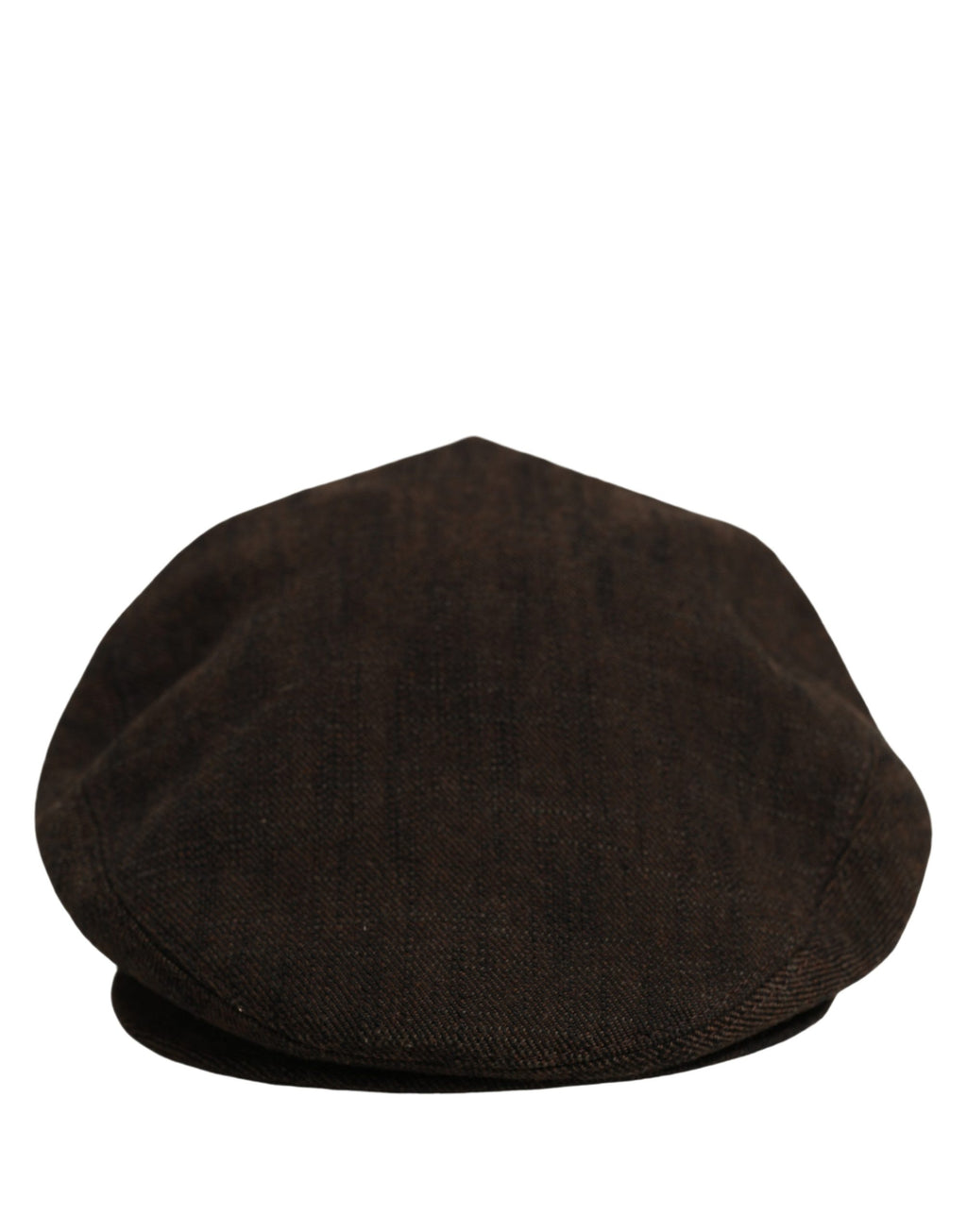 Dolce & Gabbana Herren Schiebermütze aus braunem Baumwollstoff