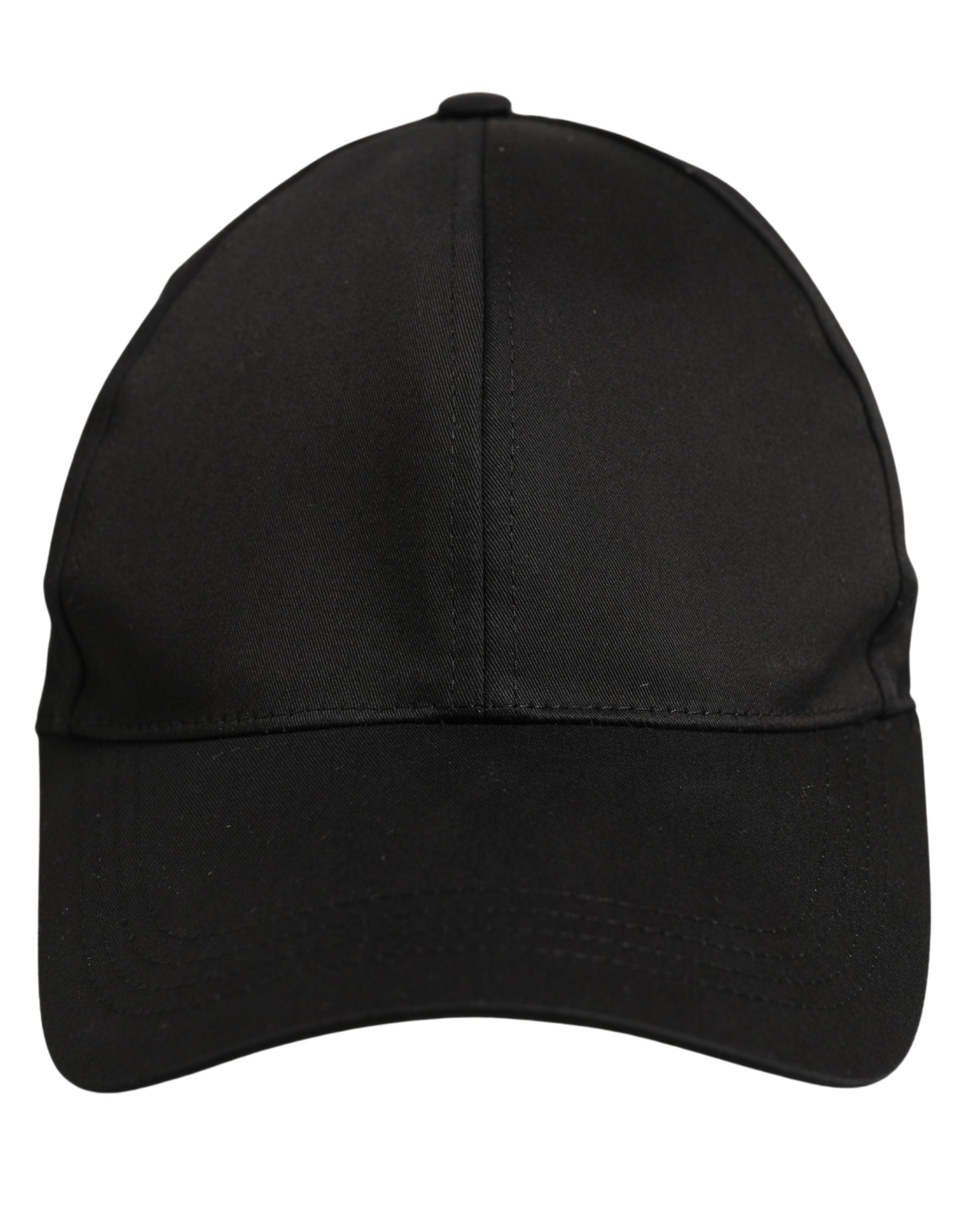 Dolce & Gabbana Herren Baseball Cap aus schwarzer Baumwolle, 6-Panel-Design