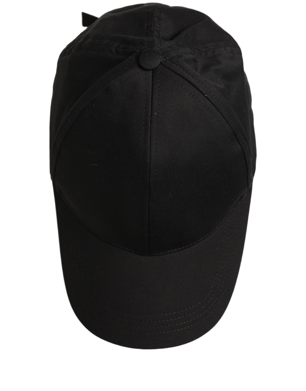 Dolce & Gabbana Herren Baseball Cap aus schwarzer Baumwolle, 6-Panel-Design