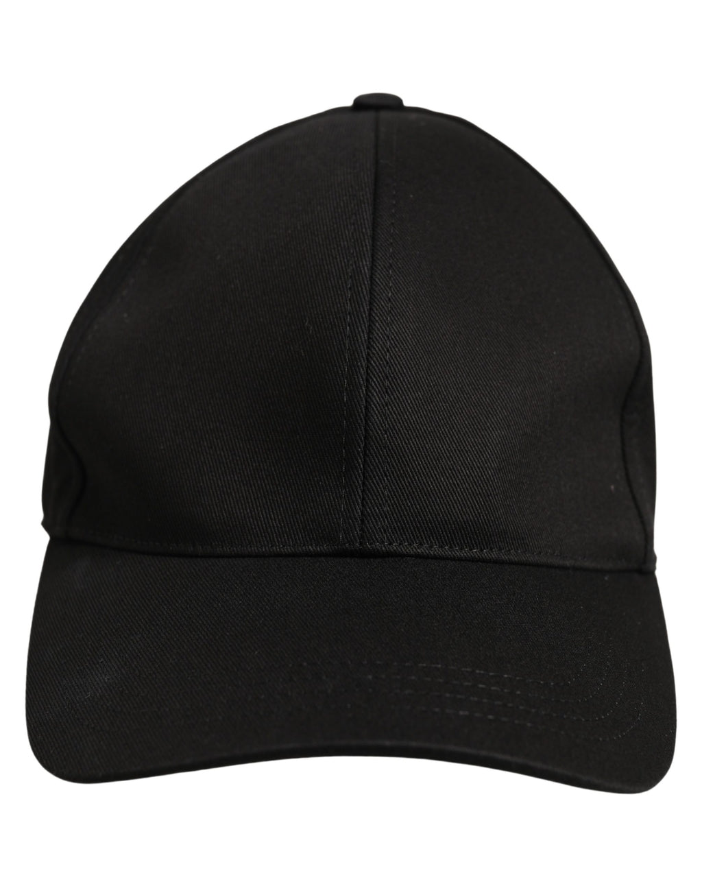 Dolce & Gabbana Herren Baseballkappe aus schwarzer Baumwolle, 6-Panel-Design