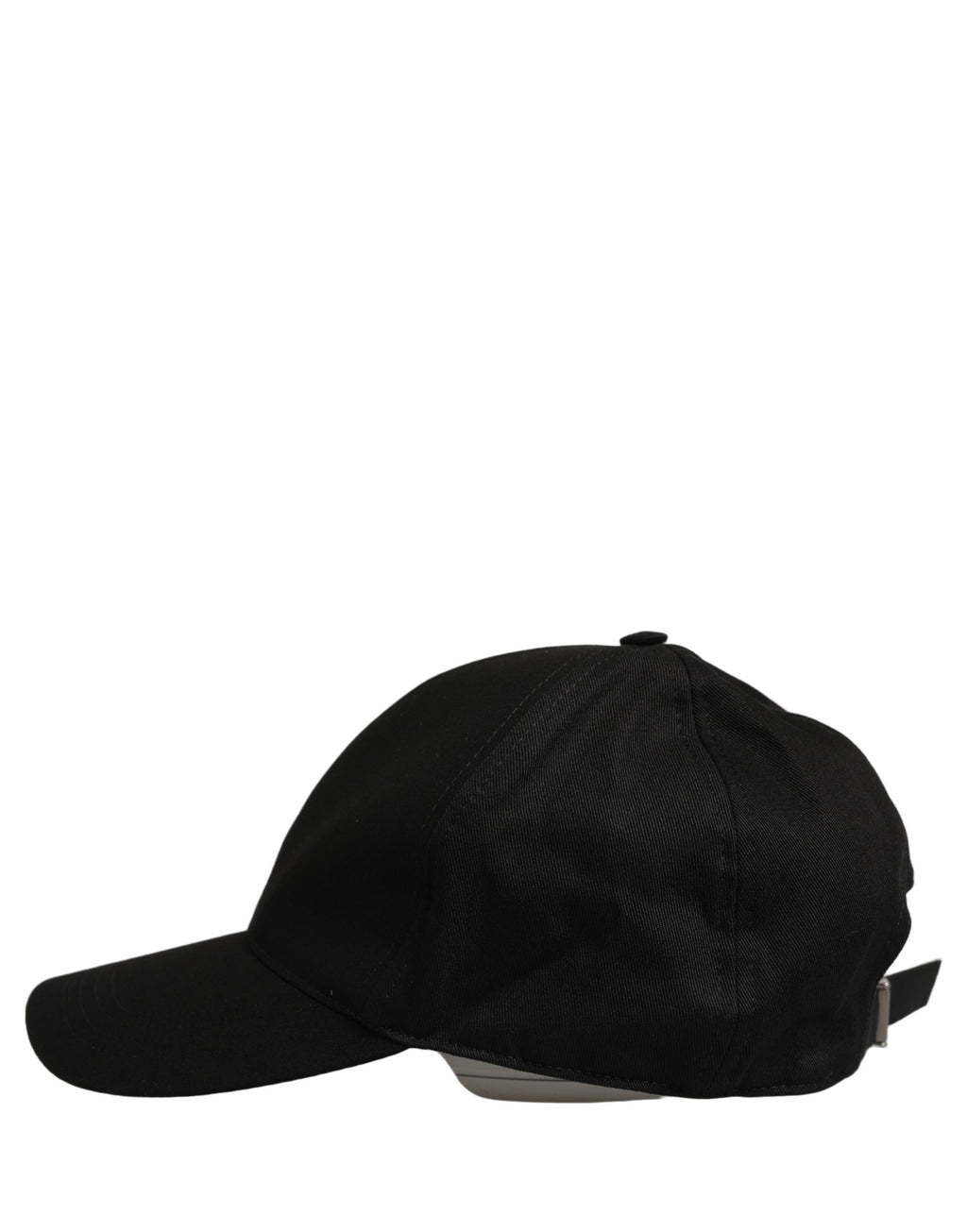 Dolce & Gabbana Herren Baseballkappe aus schwarzer Baumwolle, 6-Panel-Design