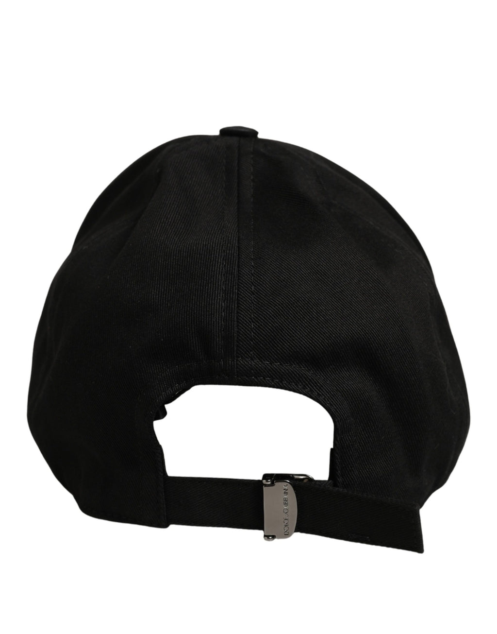 Dolce & Gabbana Herren Baseballkappe aus schwarzer Baumwolle, 6-Panel-Design
