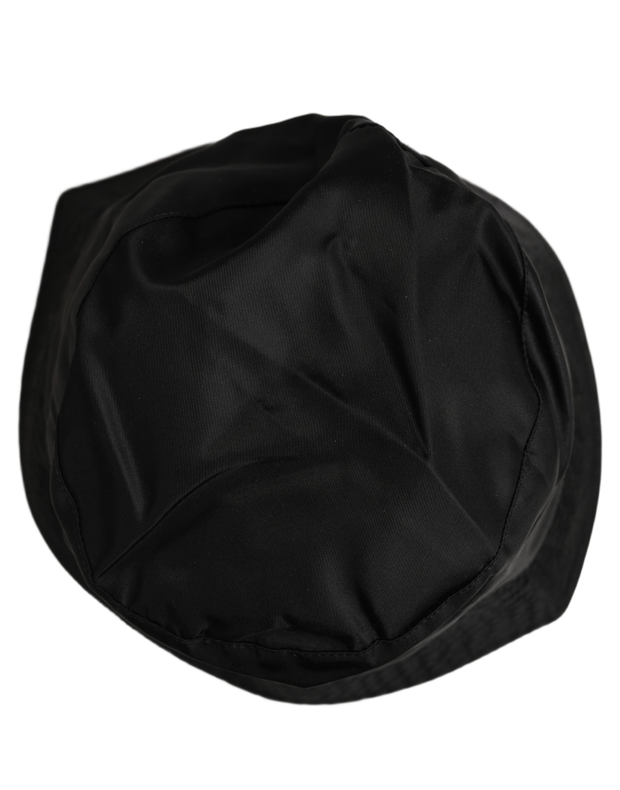 Dolce & Gabbana Herren Schwarzer Nylon Fischerhut mit breiter Krempe
