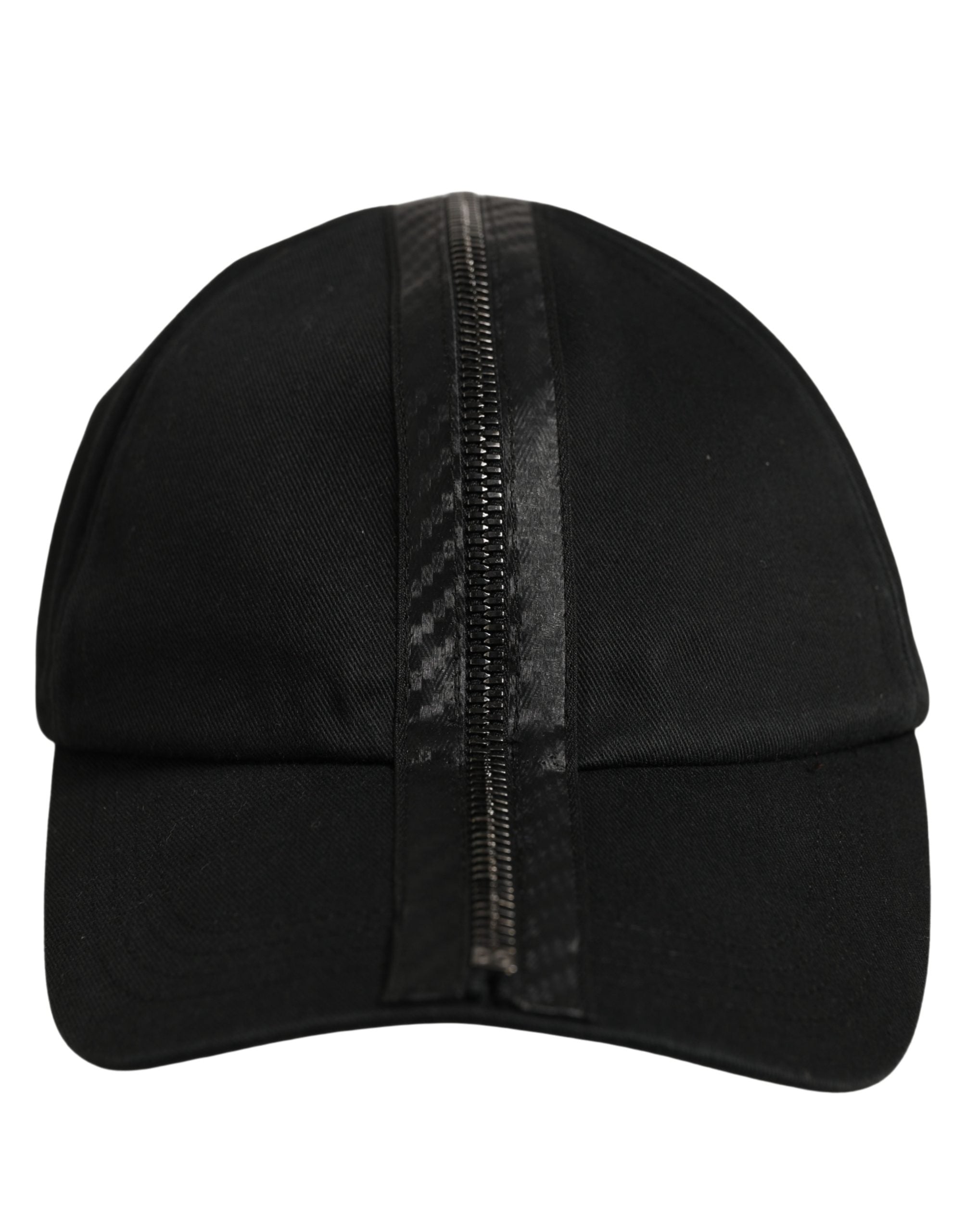 Dolce & Gabbana Herren Baseball Cap aus schwarzer Baumwolle, 6-Panel-Design