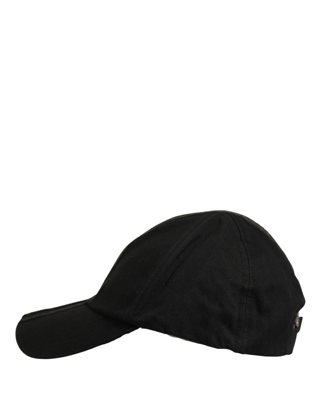Dolce & Gabbana Herren Baseball Cap aus schwarzer Baumwolle, 6-Panel-Design