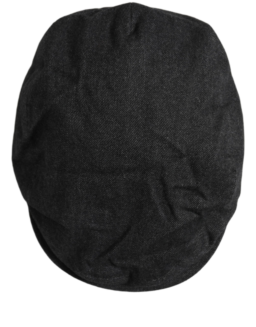 Dolce & Gabbana Herren Schwarze Baumwoll Flat Cap Schirmmütze