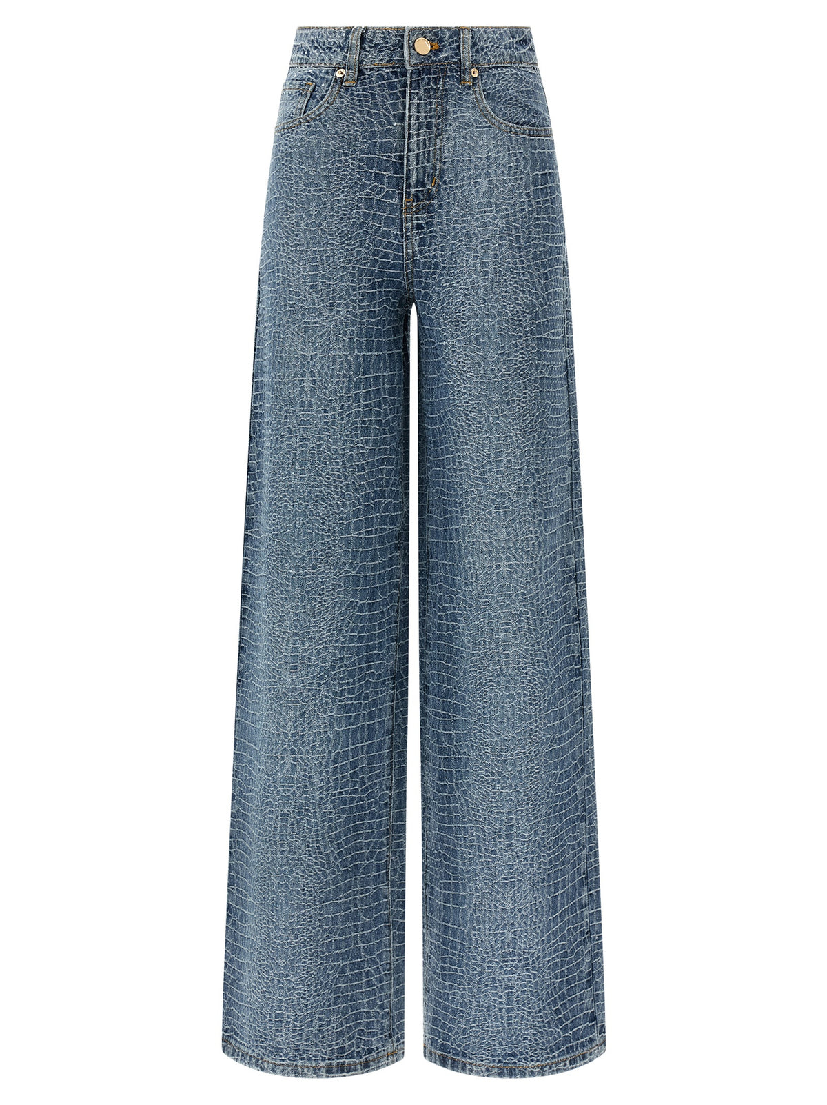 Self-Portrait Blaue Baumwolljeans Denim